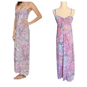 Tommy Bahama Paisley Strapless Maxi Dress | Size M